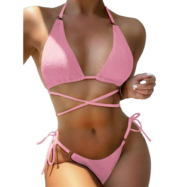 Bathing Suit Bikini Brown 2 piece set  XS 